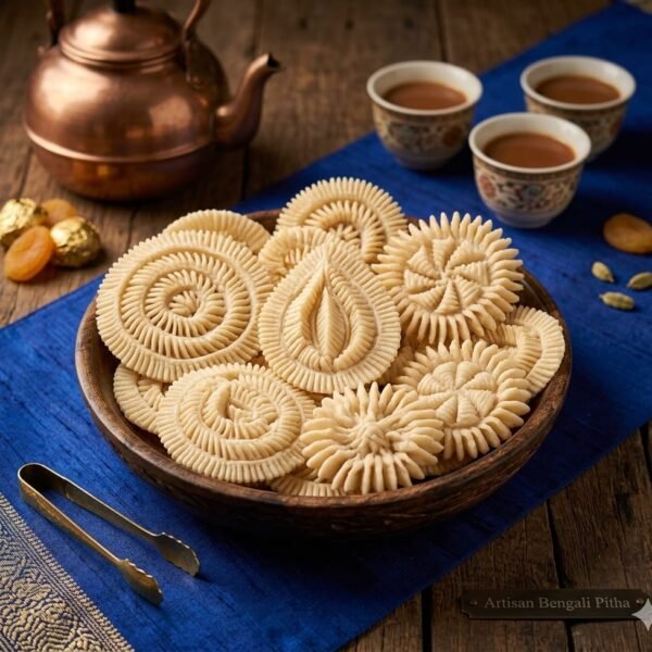 শিরা ছাড়া নকশী পিঠা হাফ কেজি